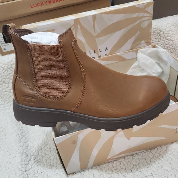 NEW Billabong Women's Tahoe Chelsea Boot Cognac women's boots size 7.5 - Picture 5 of 7